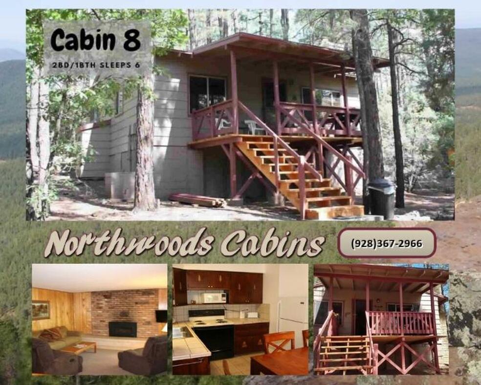 Cabin 8: 2 Bedroom/1 Bath Sleeps 6